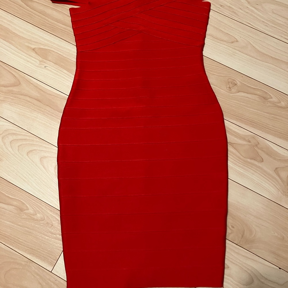 Elegant Red Bodycon Dress